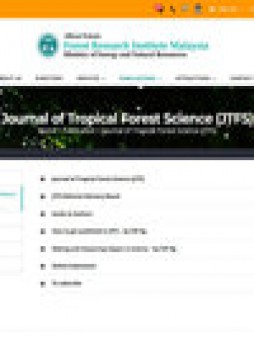 Journal Of Tropical Forest Science雜志
