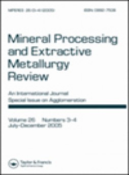 Mineral Processing And Extractive Metallurgy Review雜志