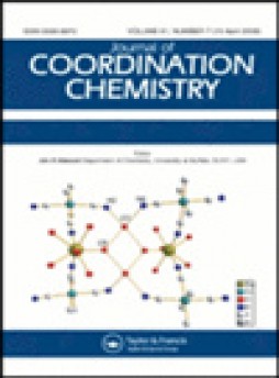 Journal Of Coordination Chemistry雜志