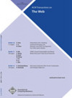 Acm Transactions On The Web雜志