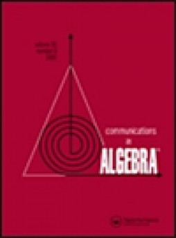 Communications In Algebra雜志