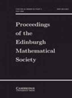 Proceedings Of The Edinburgh Mathematical Society雜志