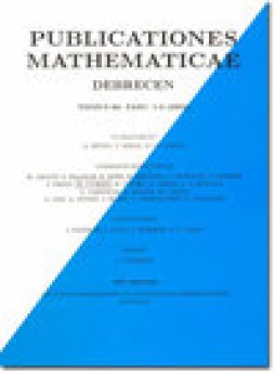 Publicationes Mathematicae-debrecen雜志