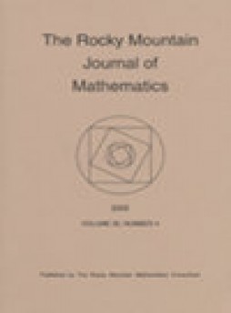 Rocky Mountain Journal Of Mathematics雜志