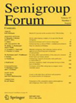Semigroup Forum雜志