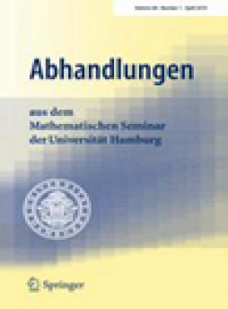 Abhandlungen Aus Dem Mathematischen Seminar Der Universitat Hamburg雜志