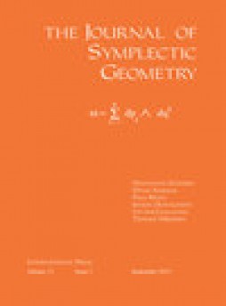 Journal Of Symplectic Geometry雜志