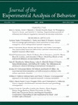 Journal Of The Experimental Analysis Of Behavior雜志