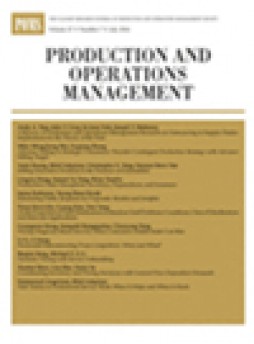 Production And Operations Management雜志
