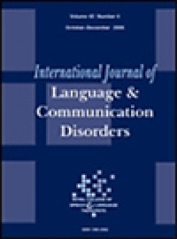 International Journal Of Language & Communication Disorders雜志
