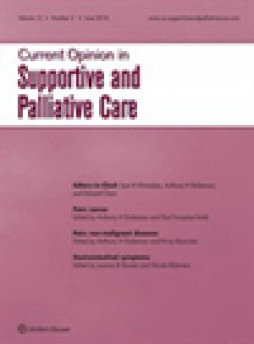 Current Opinion In Supportive And Palliative Care雜志