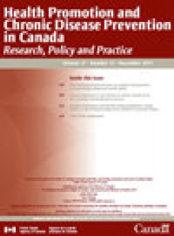Health Promotion And Chronic Disease Prevention In Canada-research Policy And Pr雜志
