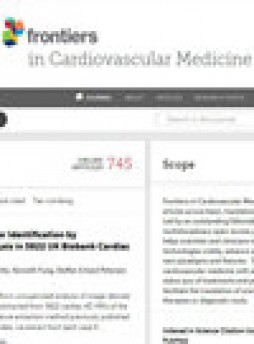 Frontiers In Cardiovascular Medicine雜志