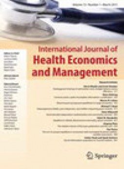 International Journal Of Health Economics And Management雜志