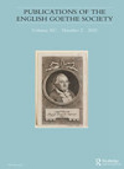 Publications Of The English Goethe Society雜志