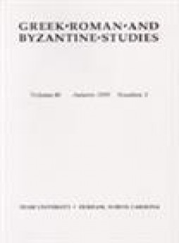 Greek Roman And Byzantine Studies雜志