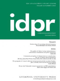 International Development Planning Review雜志