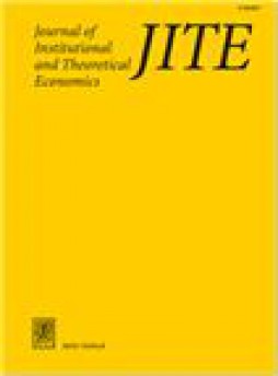 Journal Of Institutional And Theoretical Economics-zeitschrift Fur Die Gesamte S雜志