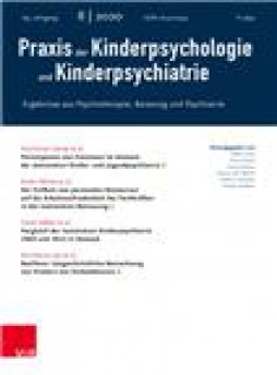 Praxis Der Kinderpsychologie Und Kinderpsychiatrie雜志
