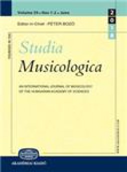 Studia Musicologica雜志