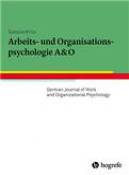 Zeitschrift Fur Arbeits-und Organisationspsychologie雜志