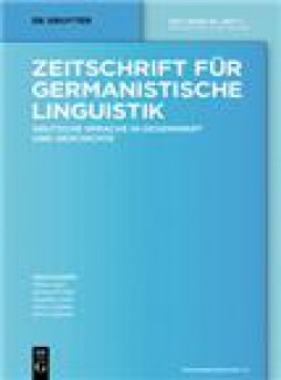 Zeitschrift Fur Germanistische Linguistik雜志
