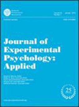 Journal Of Experimental Psychology-applied雜志