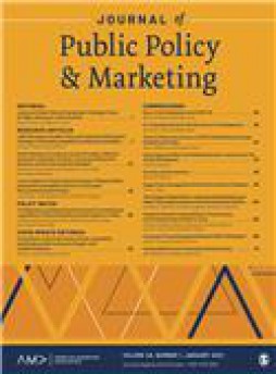 Journal Of Public Policy & Marketing雜志