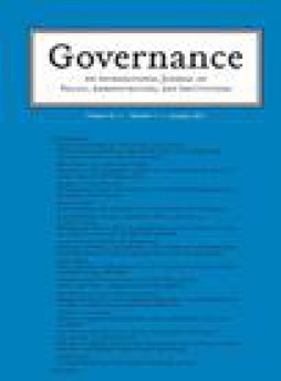 Governance-an International Journal Of Policy Administration And Institutions雜志